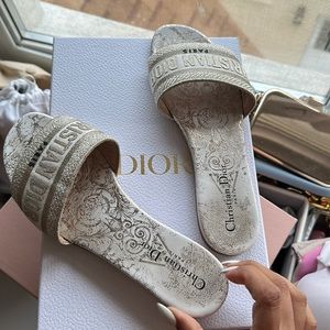 Christian Dior slides worn twice